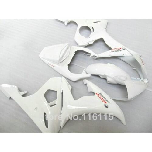 Lowest price ABS fairing kit for YAMAHA R6 2003 2004 2005 all white YZF R6 03 04 05 plastic fairings set #190