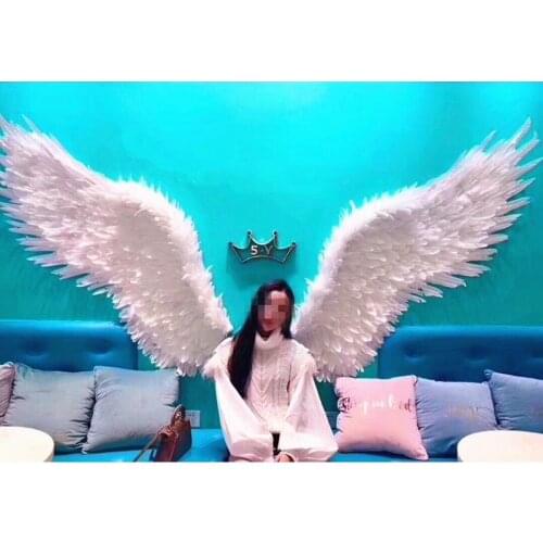 Creative Decoration Wall Hanging Feather Angel Wings Wall Decoration Bar Coffee Party Photo Murals Wing Fancy Photography Props