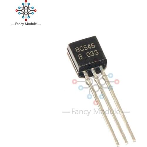 30PCS BC546 in-line Triod Transistor To-92 0.1A 65V NPN