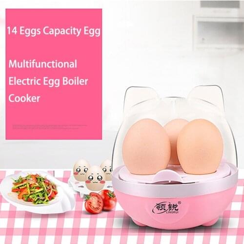 Multifunctional Electric Egg Boiler Cooker Steamer 3 Eggs Capacity Breakfast Maker Kitchen Cooking Tools EU Plug 220V 350W ZD04
