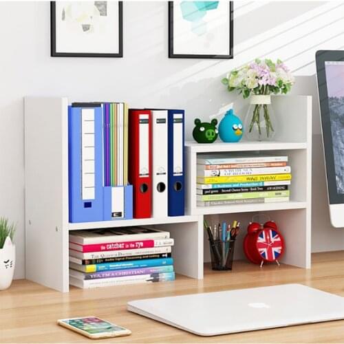 Desktop Bookshelf Storage Shelf Rack Storage Bookshelf On Table Modern Table Desktop Bookcase Save Space For Students Children