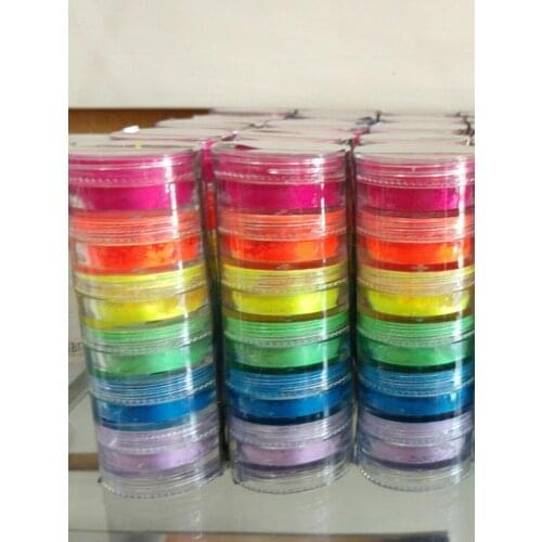 Neon 6 Colors Pigment Fluorescent neon pigment, resin colour , resin art colour , rainbow pigment resin pigment