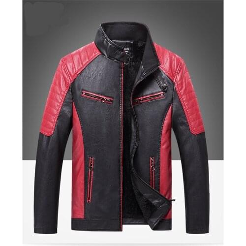 2020 New Arrive Motorcycle Leather Jacket Men Mens Leather Jackets Fashion Street Style US size Mens Leather Coats