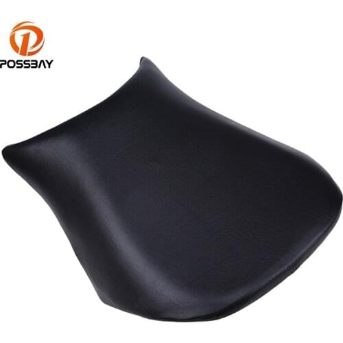 POSSBAY Motorcycle Black Front Driver Rider Seat Cushion for Kawasaki Ninja ZX6R 05-08 Motorbike Rear Cushion Seat Pad