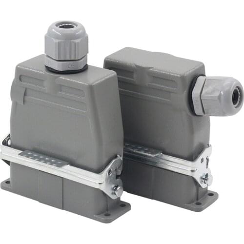 Heavy duty connector rectangular 25 core h16a-hd-025mf cold press industrial waterproof aviation plug socket 10A