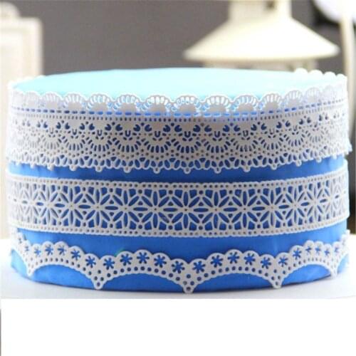 Mom&Pea GX159 Free Shipping Silicone Lace Mold Big Size Cake Decoration Fondant Cake 3D Mold Food Grade Silicone Mould