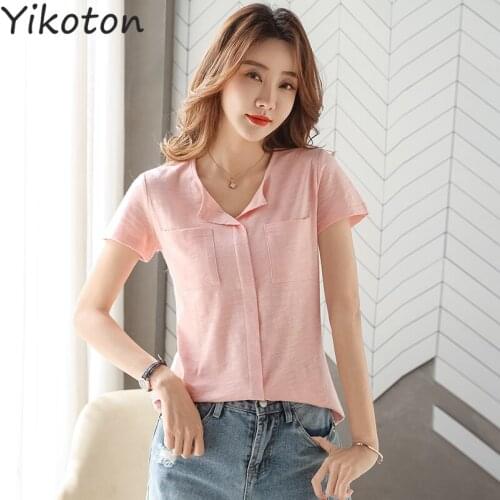 Женские футболки YIKOTON China At AliExpress