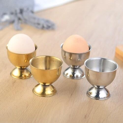 1/4Pcs Stainless Steel Soft Boiled Egg Cups Holder Kitchen Breakfast Durable Cooking Tool Cooking Accessories