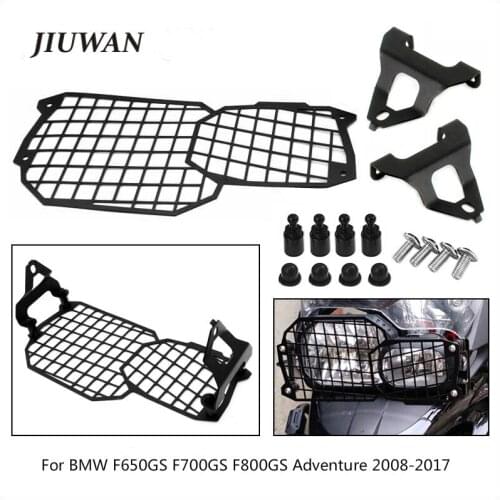 1 Set Motorcycle Stainless Front Headlight Guard Cover metal Net Head Light Protector For BMW F650/700/800GS Adventure 2008-2017