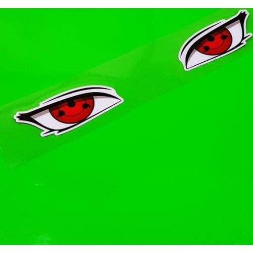 1PCS Car Styling and Decals Classic Anime Peeping Eyes Look Auto Window Engine Hood Sticker