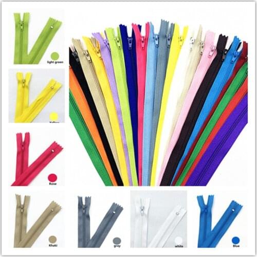 10pcs 6inch(15Cm) Nylon Coil Zippers for Tailor Sewing Crafts Nylon Zippers Bulk 20 Colors