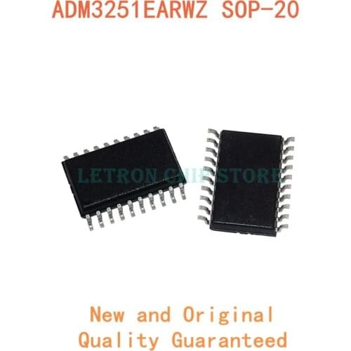 2PCS ADM3251EARWZ SOP-20 ADM3251E SOP20 7.2MM SOIC-20 SOIC20 SMD new and original IC Chipset