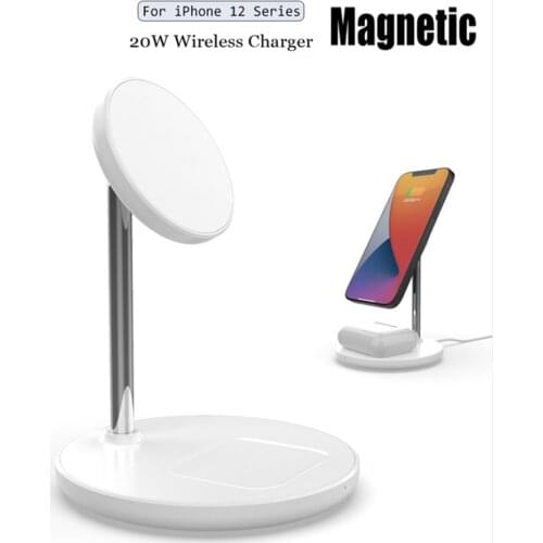 Magnetic Wireless Charger Stand Charging Station Dock For iPhone 12 Pro Max Mini Fast Wireless Chargers Holder For AirPods Pro