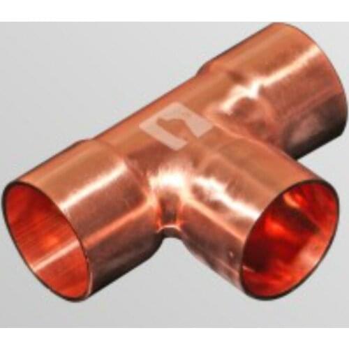 6.35 8 10 12.7 16 19 Copper mouthpiece tee