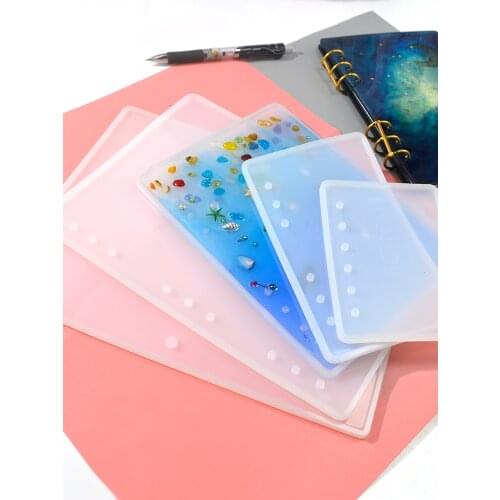 A5 A6 A7 B5 Notebook Cover Resin Mold Silicone Handcraft Molde Para Resina Epoxi Moule Resine Epoxy Craft Jewelry Tools