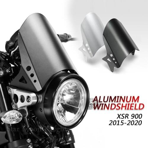 Motorcycle Accessories Aluminum Windscreen Windshield Wind Shield Deflector For YAMAHA XSR 900 XSR900 2015 - 2018 2019 2020