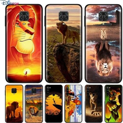 Black Silicone Cover The Lion King For Xiaomi Redmi Note 10 10S 9 9S Pro Max 9T 8T 8 7 6 5 Pro 5A Phone Case