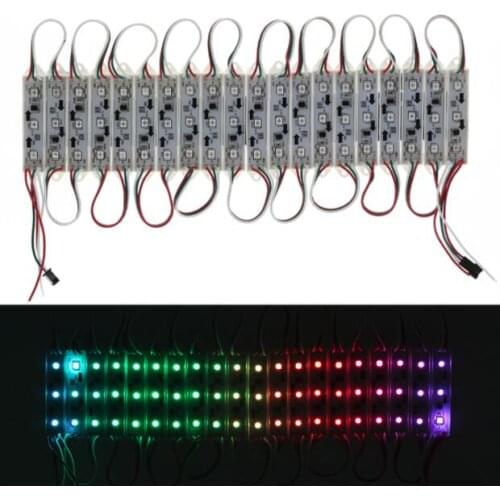 IC Digital LED Module Light WS2811 DMX 3LED DC12V LED Garden Light SMD5050 RGB Waterproof LED Pixel Digital Module String Light