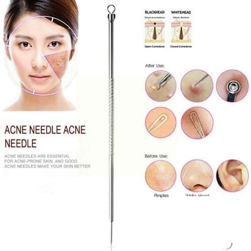 Hot Steel Blackhead Comedone Acne Blemish Extractor Tools Remove Pore Needles Cleaner Skin Face Remover Care I6Y2