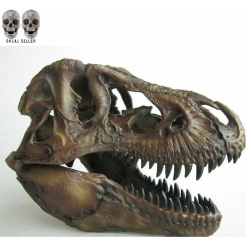 Crafts Arts Crafts 1/12 Tyrannosaurus Rex Dinosaur Skull Handicrafts Resin Fossil Simulation Skull Model For Collectibles