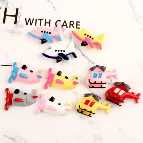 Kawaii Resin Cabochons Flatback Ornament Accessories Cameo Clay Beads Charms Pendant Fit Girl Hair jewelry DIY 10pcs 31mm