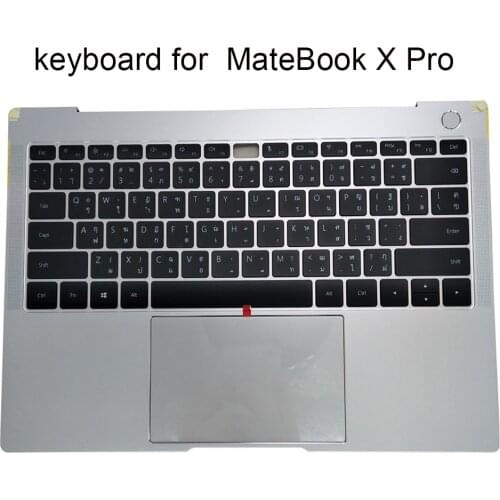 Backlit Keyboard with Shell C Cover Palmrest Upper Case for Huawei MateBook X Pro MACH-W19 W29 MACHR-W19 W19B W29B Thailand Thai
