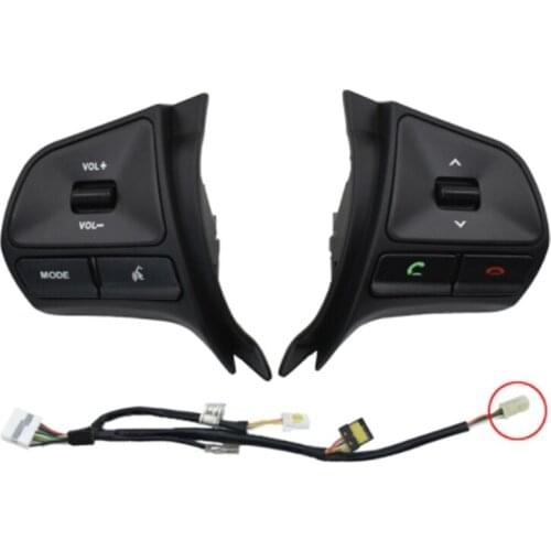 Car Steering Wheel Control Button for KIA K2 RIO 2011-2014 Audio Bluetooth Phone Volume Switch Replace Auto Parts
