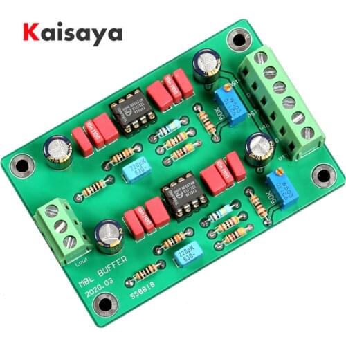 MBL6010D Pre-amplifier Board NE5534*2 Op Two-channel buffer board DC 15V T1485