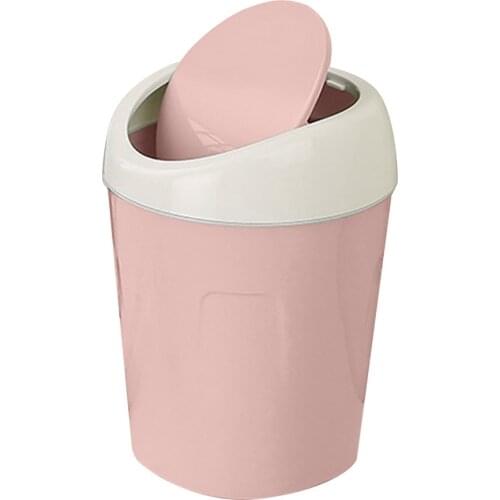 Trash Can Desktop Kitchen Bathroom Garbage Bin Mini Creative Covered Kitchen Car Rubbish Can cubo de basura papelera #BL5