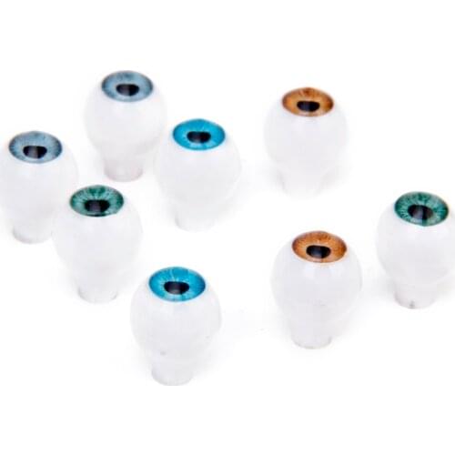 New Arrivals 2015 4 Pairs Round Acrylic Doll Eyes Eyeballs 8mm