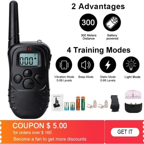 Dog collar halsband hond waterproof Carrier for dogs chargeable Cat collar antiladrido Dog accessories 800 meters remote control