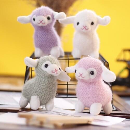 Cute Net Red Carrot sheep Pendant Plush Doll Mini very soft Doll High Quality Keychain Soothing doll christmase couple gift
