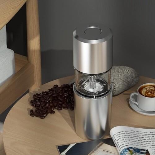 Portable Coffee Machine Household Small Electric Kitchen Tools One-person Handmade Coffee Bean Grinding Stainless Steel Device