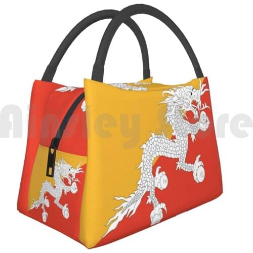 Portable Insulation Bag Bhutan Flag Bhutan Bhutanese Thimphu Asia Flag Flagshop Himalayas Dragon Buddha Kama
