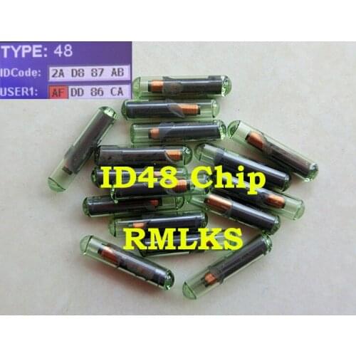 RMLKS 5pcs/lot ID48 auto transponder chip ID 48 Car Key Chip 48 glass