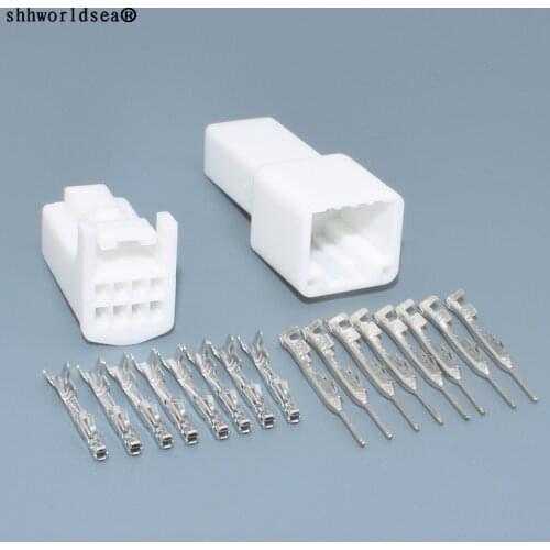 Shhworldsea 8pin 0.7mm male female auto electric wire terminal cable harness unsealed connector 1376352-1
