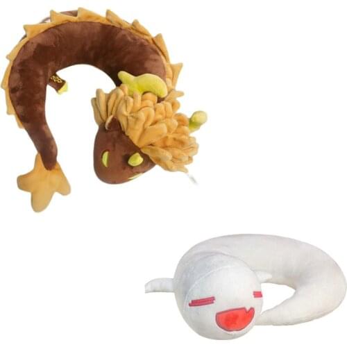 U Plush Doll Genshin Impact Cosplay Accessories Zhongli Rock King Devil Dragon Hutao Ghost U-Shaped Toys Zhong Li Hu Tao