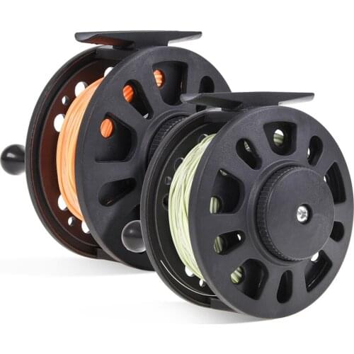 High quality GLA5/6 GLA7/8 Fly Fishing Reel 1:1 Hand-Changed Wheel with 20LB 30M fishing main line Backing Line Taper Leader Set