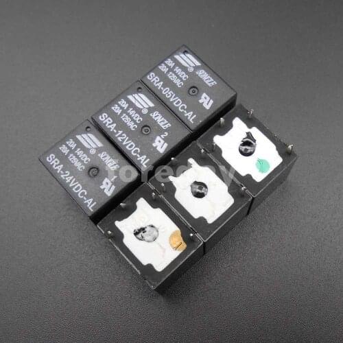 200PCS SRA-05VDC-AL SRA-12VDC-AL SRA-24VDC-AL DC 5V 12V 24V Coil T74 20A PCB General Purpose Relay 4 Pin SPDT 125VAC *FD769-771