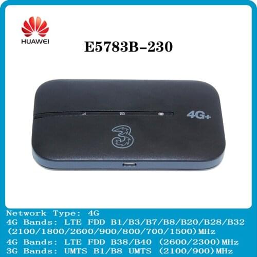 Huawei E5783 E5783B-230 Travel WiFi Hotspot Superfast 4G 300Mbps Black Wireless Router PK E5577