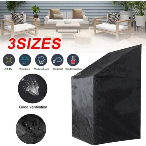 Stacked Chair Dust Cover Storage Bag Outdoor Garden Patio Furniture Protector High Quality Waterproof Dustproof Chair Organizer