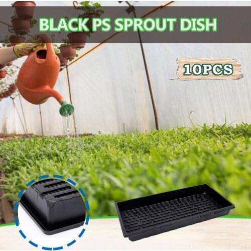 Nursery Grow Box Garden Cells Seedling Starter Tray Plastic Nursery Tray Bonsai Flower Pot Rectangular Vegetable Seedling Tray