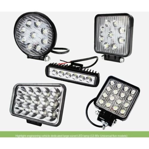 FOR FORklift Engineering Truck Car LED Headlight LED Headlight Spotlight Work Light Wide Voltage 12V80V Universal Accessories