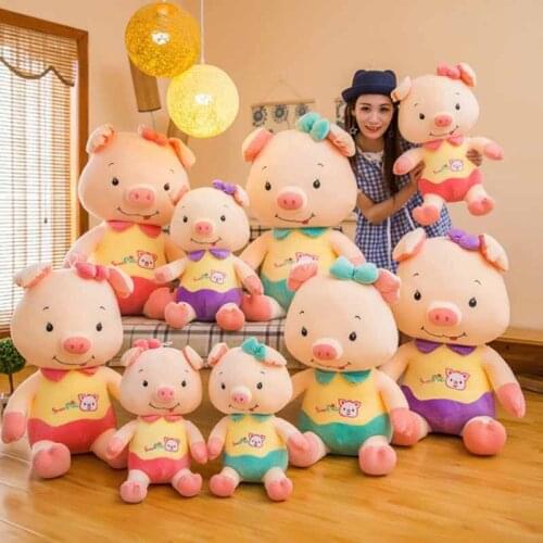 Fancytrader Colorful Soft Pig Toys Plush Stuffed Fat Piggy Animals Pillow Doll 70cm 28inch