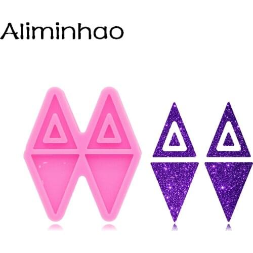 DY1186 Shiny Triangle Mould Resin Silicone Mold, Art diy Mold Crafting Making With Epoxy