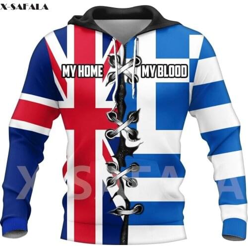 Ukraine National Emblem Skull Country Map Flag 3D All Printed Hoodie Man Women 6 Harajuku Zipper Pullover Sweatshirt Jacket