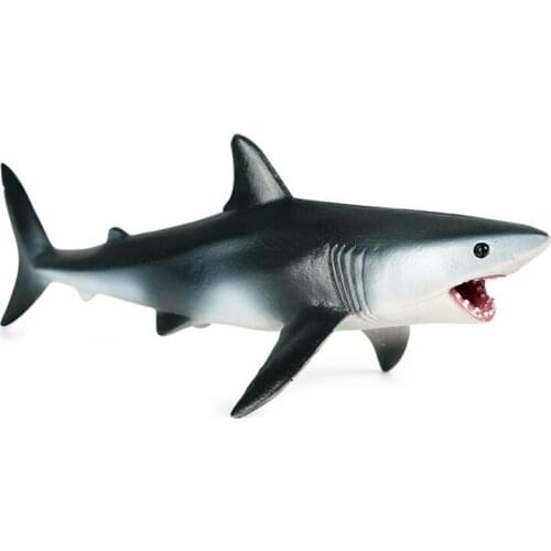 Hand-made Toy Ocean Animal White Shark Toys For Children Marine Animal Shark Plastic Model Kids Educational Toys Gifts