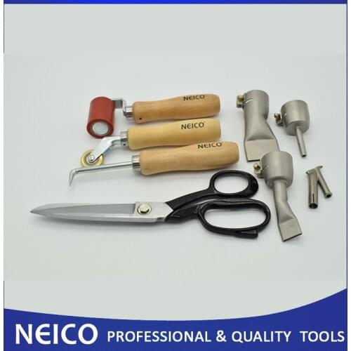 8PCS Roofing Membrane Installing Tools , Membrane Scissors ,Seam Rollers Tools Set ,Seam Tester/Probe And Welding Nozzle