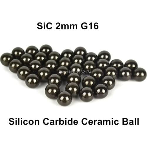 2mm Silicon Carbide Ceramic Ball SiC Ceramic balls G16 500pcs/Lot 2mm SiC balls 2mm ceramic balls bearing