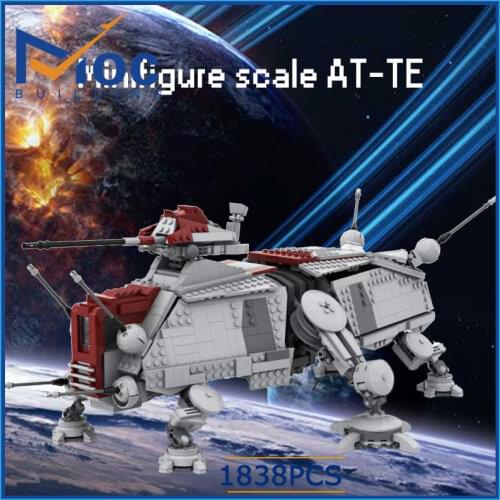 Space Wars Series Collection Kids MOC Blocks AT-TE RC Movie Model Assembly Toy Gifts